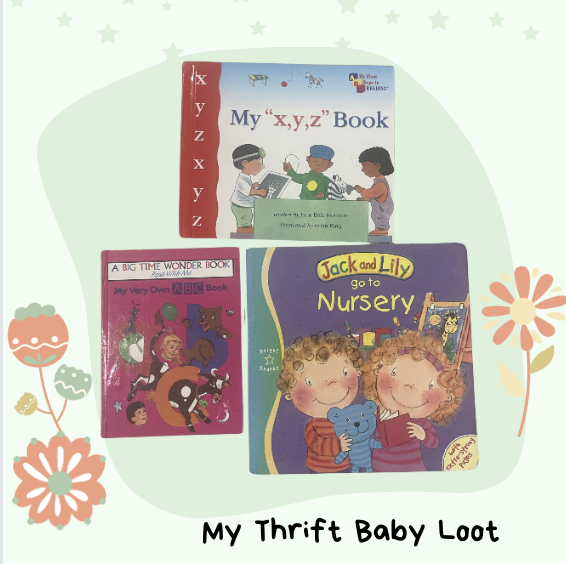 Assorted set of preloved baby nursery books